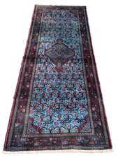 Genuine Hand Knotted Vintage Tribal Hamidoun Wool Area Runner Rug 6.3 x 2.9 Ft