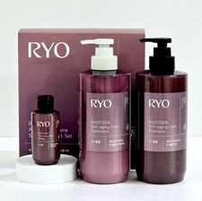 RYO Root:Gen Anti Aging Care Shampoo Treatment Set Hair Lose 3D Volume /Tracking