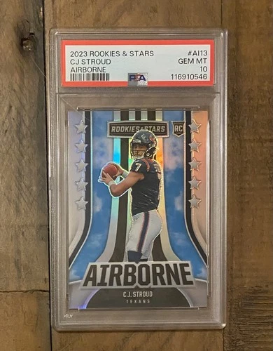 2023 Rookies And Stars CJ Stroud Airborne Silver Prizm - PSA 10 Gem Mint