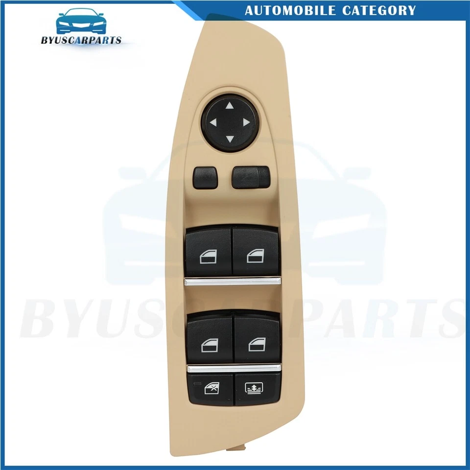 Переключатель стеклоподъемника левый передний для полностью бензинового седана BMW 750i 750Li 2009-2015 годов выпуска - Изображение 2 из 4