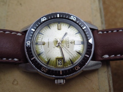 De colección Para Hombre Invicta Automático Skin Diver Super Compresor Bisel Rojo Modelo Raro! - Imagen 4 de 13