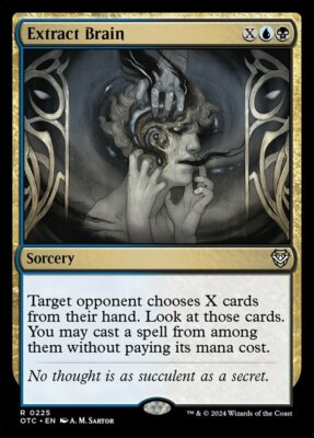 x1 Extract Brain R MTG Commander: Outlaws of Thunder Junction M/NM, English