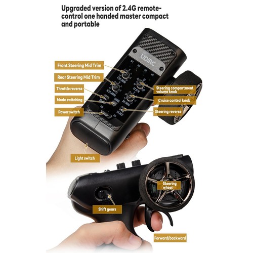 UdiRC UCX2405PRO 1/24 4x4 RC Rock Crawler Offroad RTR Auto Brushless Motor Regler - Bild 7 von 12
