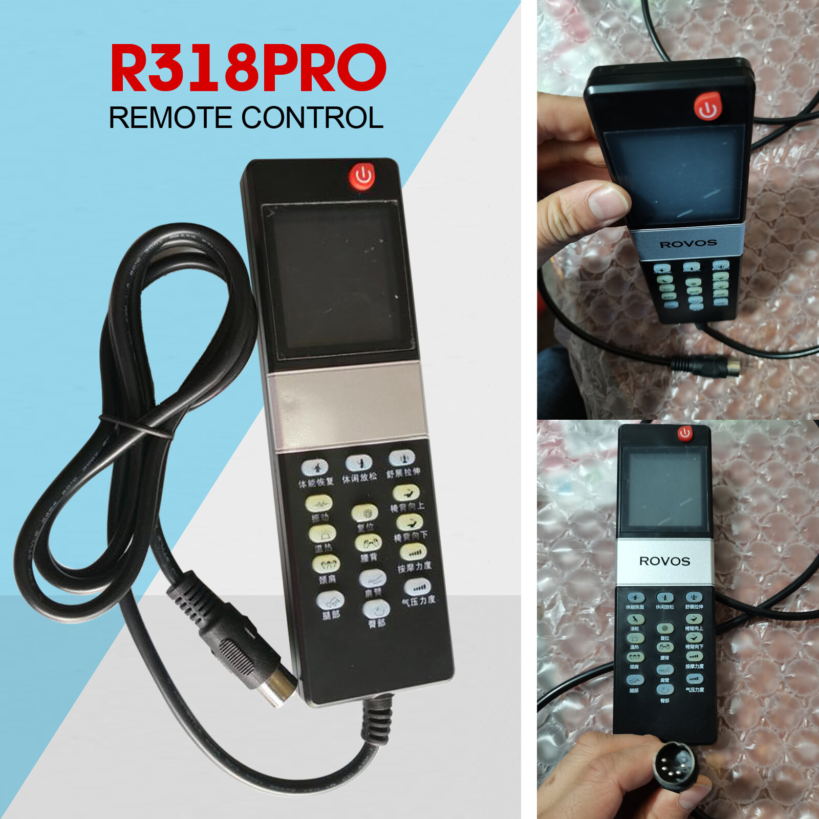 R318 Manual Control Assembly R318PRO Massage Chair Accessory Remote Control