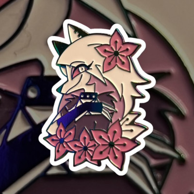 OFFIZIELLER Helluva Boss - Loona Spring Pin (Regenbogen) - guter Zustand