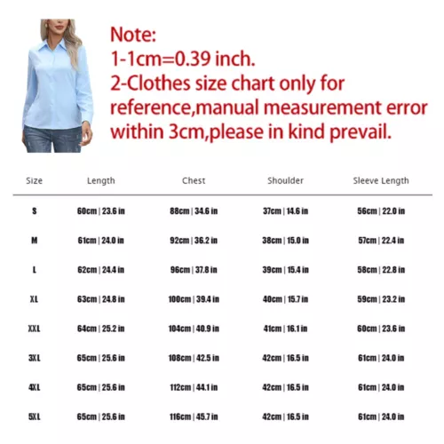 Damen Button Down Shirt Top Bluse Langarm Kragen Einfarbig Büro Arbeit Kleid - Bild 3 von 29