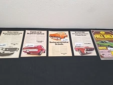5 Vintage 1970 AMC JAVELIN ADS Original Print Ad Literature AMX