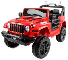 Jeep LT Off Road 4x4, 4 Motoren, Kinderauto Kinderfahrzeug Elektroauto Rot