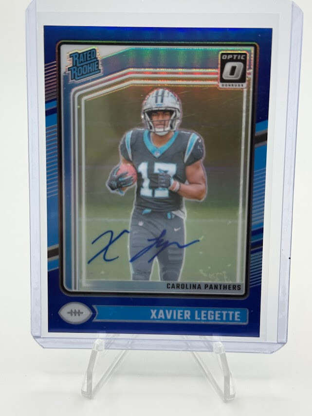 2024 Donruss Optic Xavier Legette Rated Rookie RPS Auto Blue /99
