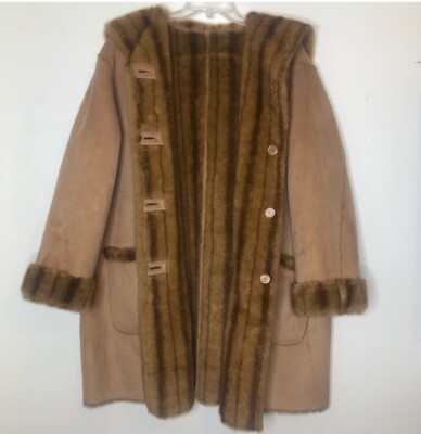 コート the new society FUR COAT / caramel 6y Long cashmere coat with fox fur collar - camel - Yves Salomon