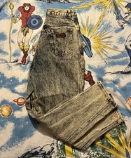 Womens Vintage 80's 90's Gitano Black Denim Acid Wash Jeans Sz 12 High Waist EUC