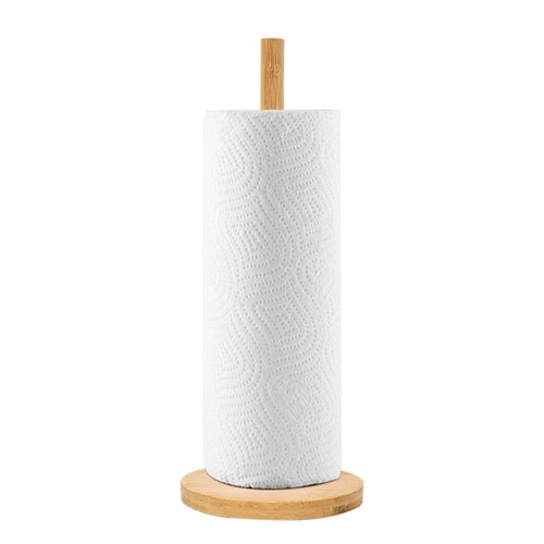 1PCS Wooden Kitchen Paper Towel Holder, Dispenser Paper Roll Hanger Rail Stand - Picture 5 of 14