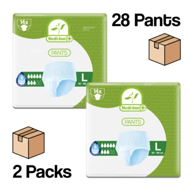 Medi-inn Pants Super Large Adult Nappies Incontinence Pull up Pants - 2 x 14