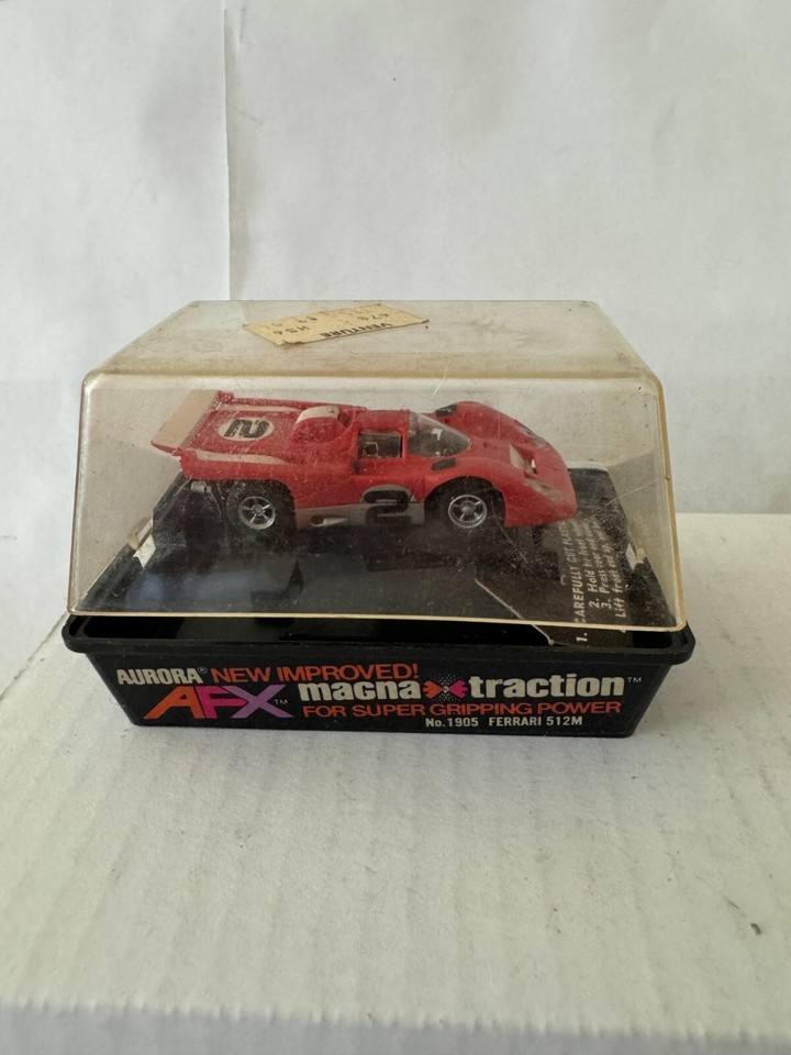 Vintage Aurora AFX Magna Traction No. 1905 Ferrari 512M Slot Car