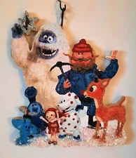 RUDOLPH, ABOMINABLE, YUKON CORNELIUS, MISFIT TOYS * Glitter CHRISTMAS ORNAMENT