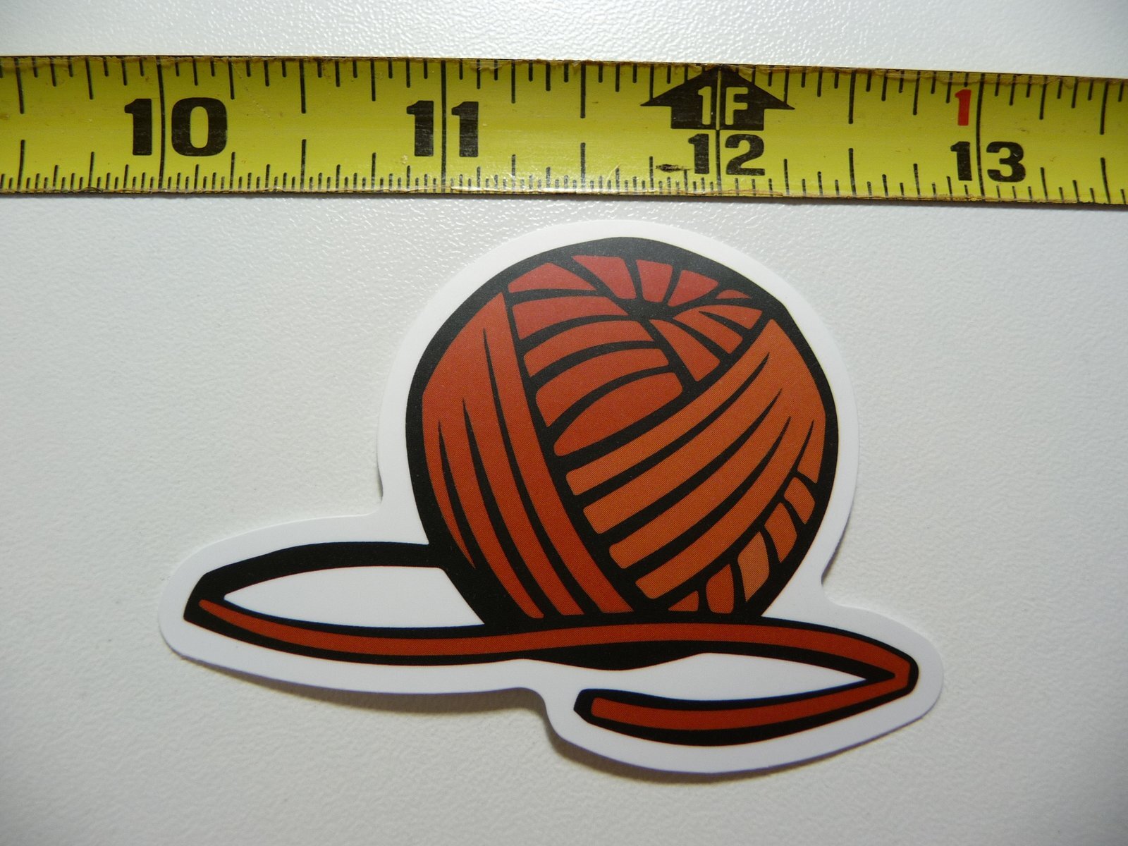 BALL OF YARN READY DECAL STICKER CRAFT HOBBY NEEDLEWORK