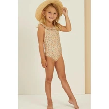 NWT Girls SwimSUIT ONE-PIECE Rylee + Cru Arielle Blush 12-18 m