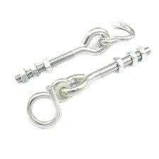 2 Schaukelhaken M12 x 100mm / 200mm für Schaukel Schaukelsitz Deckenbefestigunge