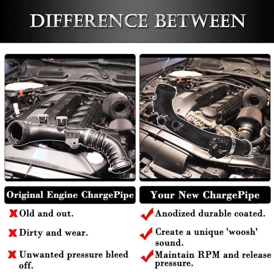 Intake Turbo Charge Pipe Kit W/ 50mm Bov For BMW N54 E88 E90 E92