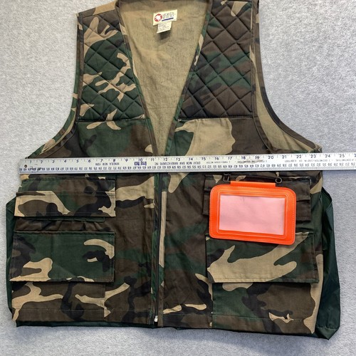 Sports Afield Hunting Vest Mens XXL Green Camouflage GameBag Shooting Camo - Picture 8 of 9