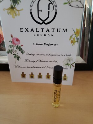 Exaltatum London Pergola Eau De Parfum 2ml Sample Spray New!