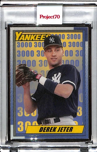 2021 TOPPS PROJECT 70 #423 DEREK JETER BY ARCHIVES P70 AP SILVER FRAME 03/51