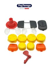 PEG PEREGO set parti plastiche trattore el. john deere ground force -nuovo-It