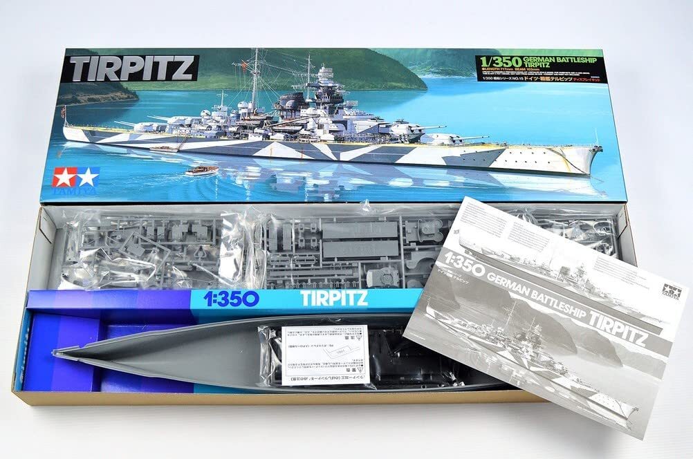 Tamiya 1/350 Ship Series No.15 German Battleship Tirpitz Model Kit