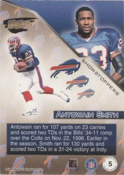 1999 Pacific Revolution Antowain Smith #5