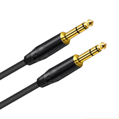 6.35mm 1/4 In TRS Stereo Male to Male Cable Heavy Duty Audio Patch Cord B18