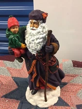 PIPKA 11" SANTA  "THE CHRISTMAS TRAVELER" #13930 MEMORIES COLLECTION  NIB (B)