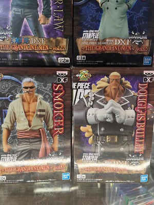 one piece grandline men Douglas Bullet, smoker, sabo, trafalgar 
