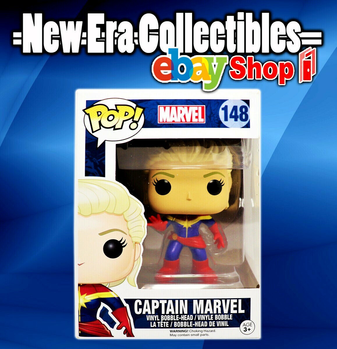Pop! Marvel Series 148 Captain Marvel Vinyl Bobble Head 4