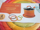 Rachel  Ray * 4 - Silicone Trivets /Multi Colored * Free Shipping