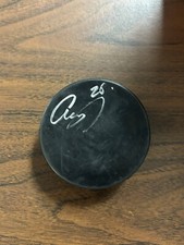 Andrew Agozzino Signed Autographed Hockey Puck Pittsburgh Penguins