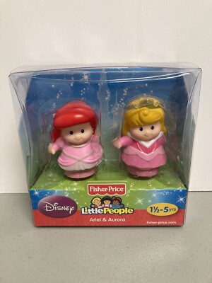 Fisher~Price Little People Disney Princess - Ariel & Aurora 2 Figure Set - NEW