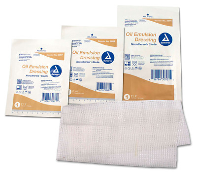 DYNAREX Oil Emulsion Gauze Wound Dressing Non-Adherent Sterile Adaptic  Xeroform | eBay