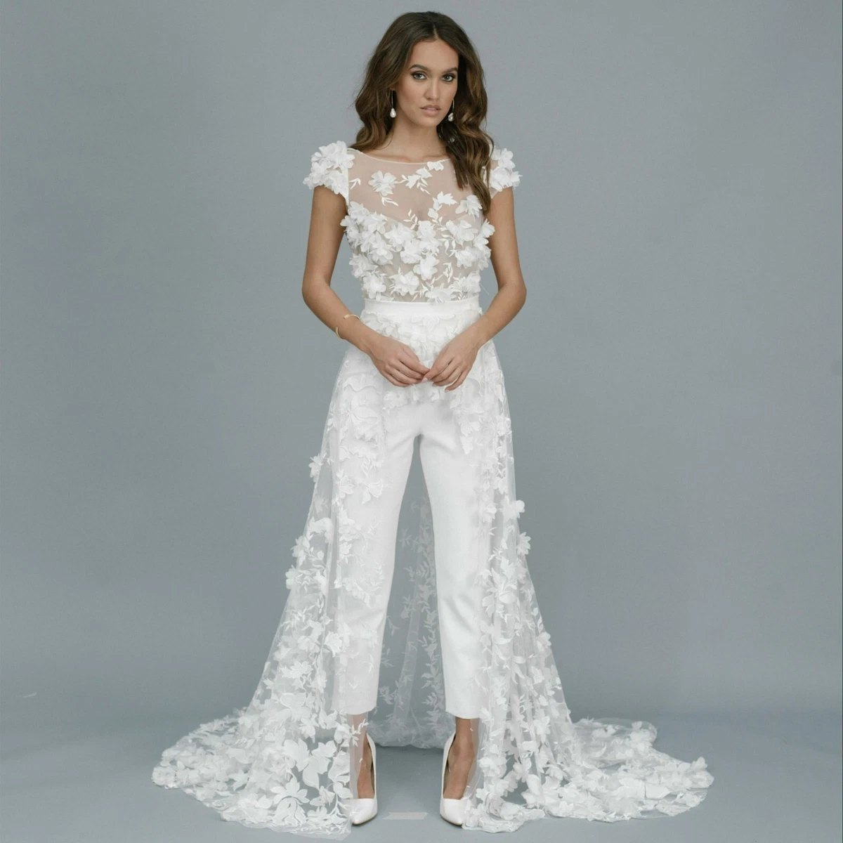 LULA Bridal - BRYLEE Wedding Jumpsuit Custom made – Lula Bridal