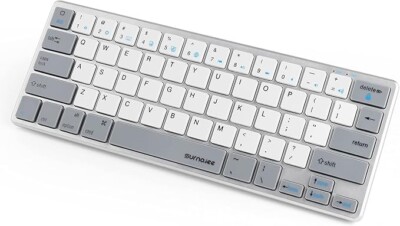 SurnQiee 64-Tasten Bluetooth 60% Kompakt Typ Tragbare Kabellose Bluetooth Tastatur