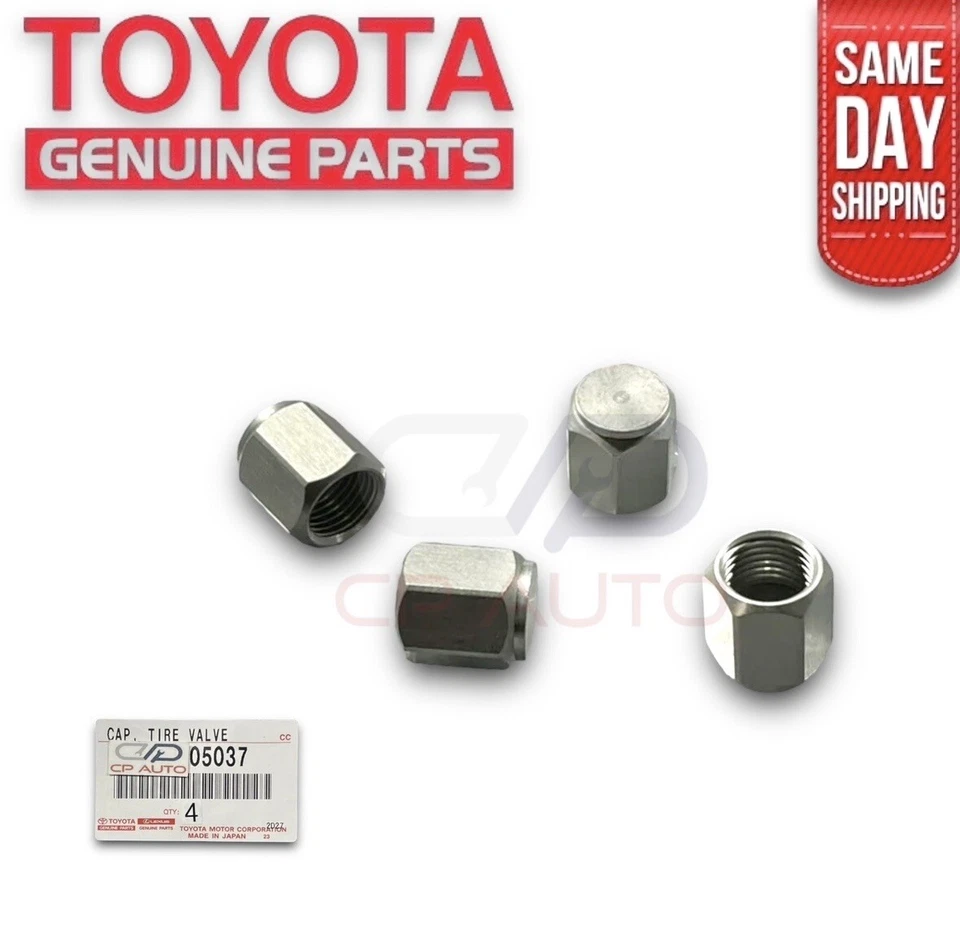03 - 23 TOYOTA 4RUNNER TIRE VALVE STEM ALUMINUM CAP SET OF 4 OEM NEW - Image 2 of 4
