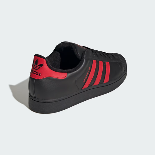 adidas Originals Superstar II Core Black/Better Scarlet/Black Red JQ2309 Mens 12 - Picture 3 of 6