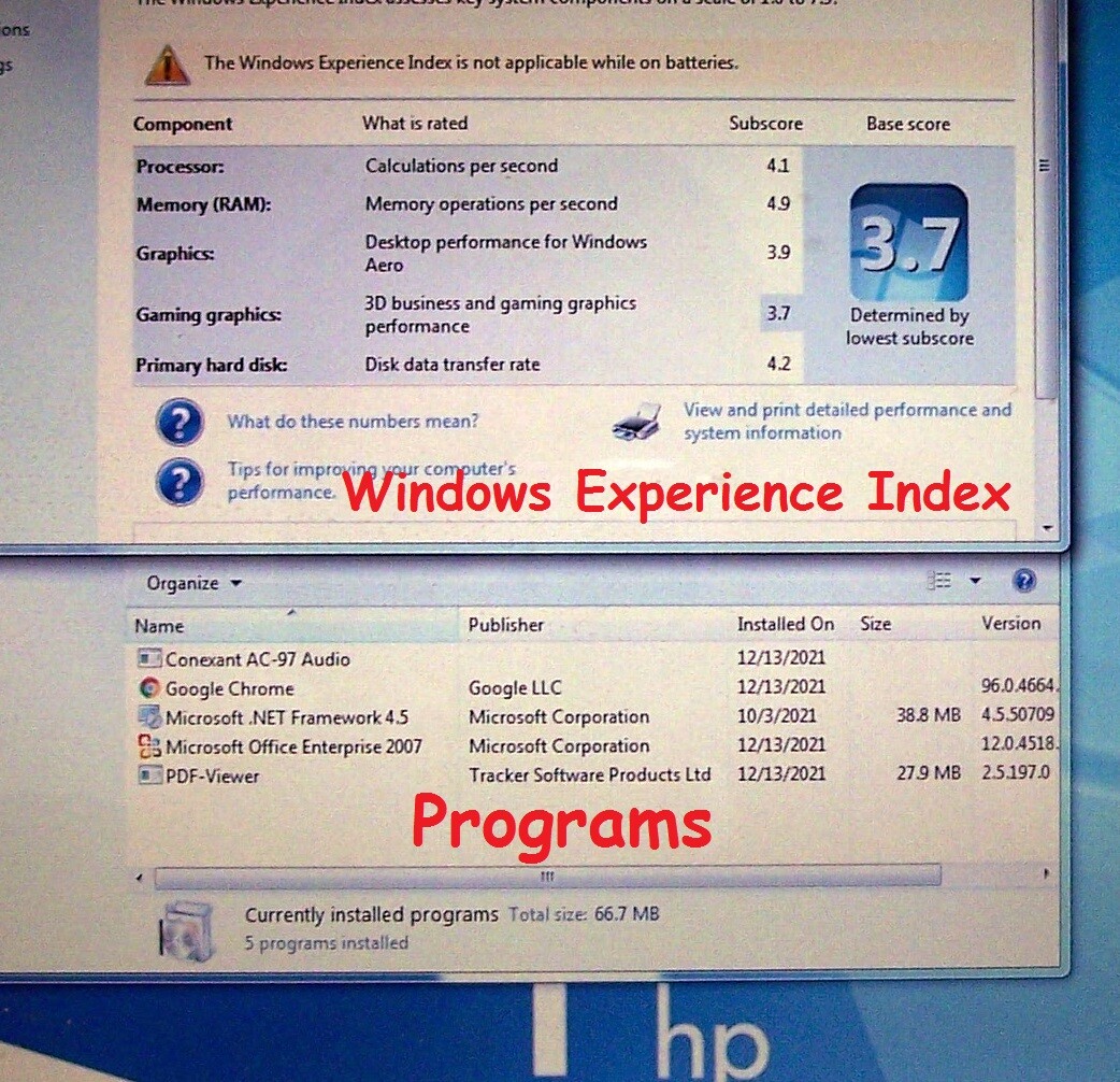 HP Pavilion zd8000 PC 17" Laptop 3.0 Ghz, 3Gb, 80Gb Win 7 Ultimate ΝΟ zd7000 zd eBay