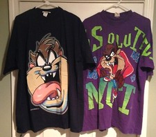 Vintage Looney Tunes Tasmanian Devil Taz T Shirt Lot 1990s