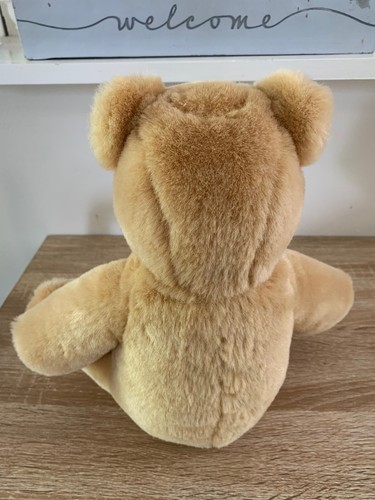 Vintage JAKAS Toys Honey Brown Sitting Teddy Bear Plush Soft 28cm Australia - Picture 3 of 7