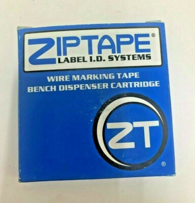 ZIPTAPE WIRE MARKING TAPE, MMDR-WBD-7, BENCH DISPENSER CARTRIDGE, BDVC 40' CLOTH