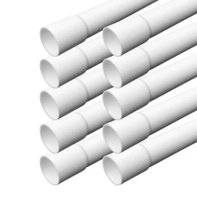 ARLI 24m Installationsrohr M20 gemufft Kabelrohr Elektrorohr PVC weiss Kabel Kanal