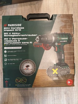 Neu Parkside 20V Akku Schlagbohrschrauber PSBSA 20-Li E4, ohne Akku / Ladegerät
