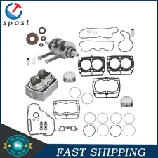 For Polaris RZR Ranger 800 Cylinder Piston Gasket Crankshaft with bearings