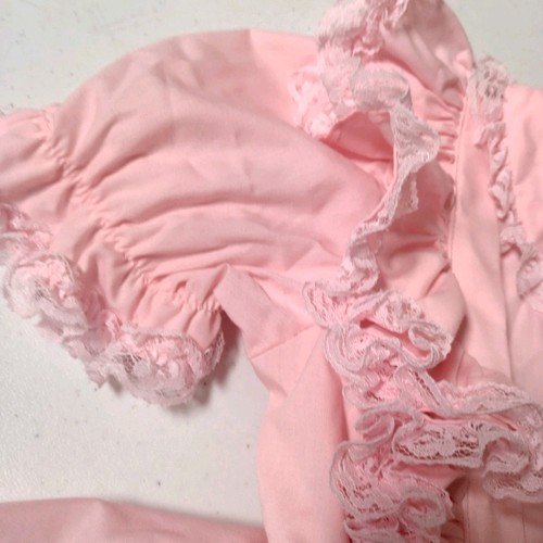 Vintage Miss Quality Pageant Dress 6X Pink Lace Ruffled Frilly Coquette Babydoll - Picture 14 of 24