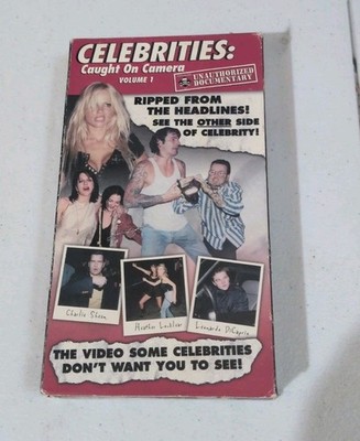Celebrities Caught On Camera Volume 1 VHS Tape Pamela Anderson DiCaprio RARE